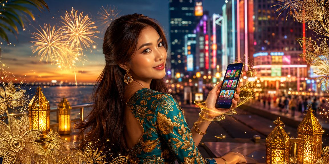 Pemain menggunakan telefon untuk bermain jackpot winter11 di Kuala Lumpur