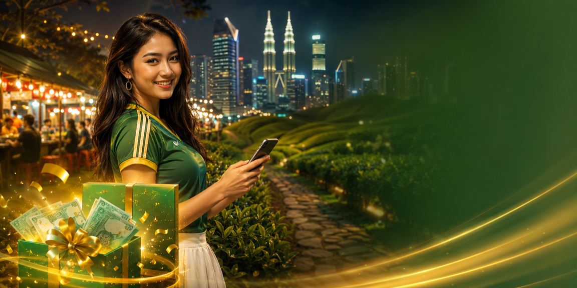 Pengguna Kuala Lumpur menggunakan telefon untuk mengakses bonus selamat datang winter11